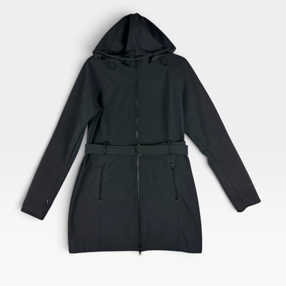 The North Face Apex Bionic Grace Womens S Black Belted Softshell Trench Coat